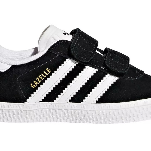 Adidas Gazelle CF I Baby Size 4K Black/White Sneakers  Velcro  ••New With Tags•• - Picture 1 of 14